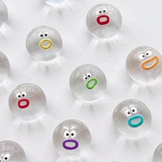 Emoji Squishy Mini Quetschspielzeug Set Schlüsselanhänger Taschenanhänger Stressball Winziges Fidget Spielzeug zur Stresslinderung Geschenkideen für Teenager Handy-Zubehör