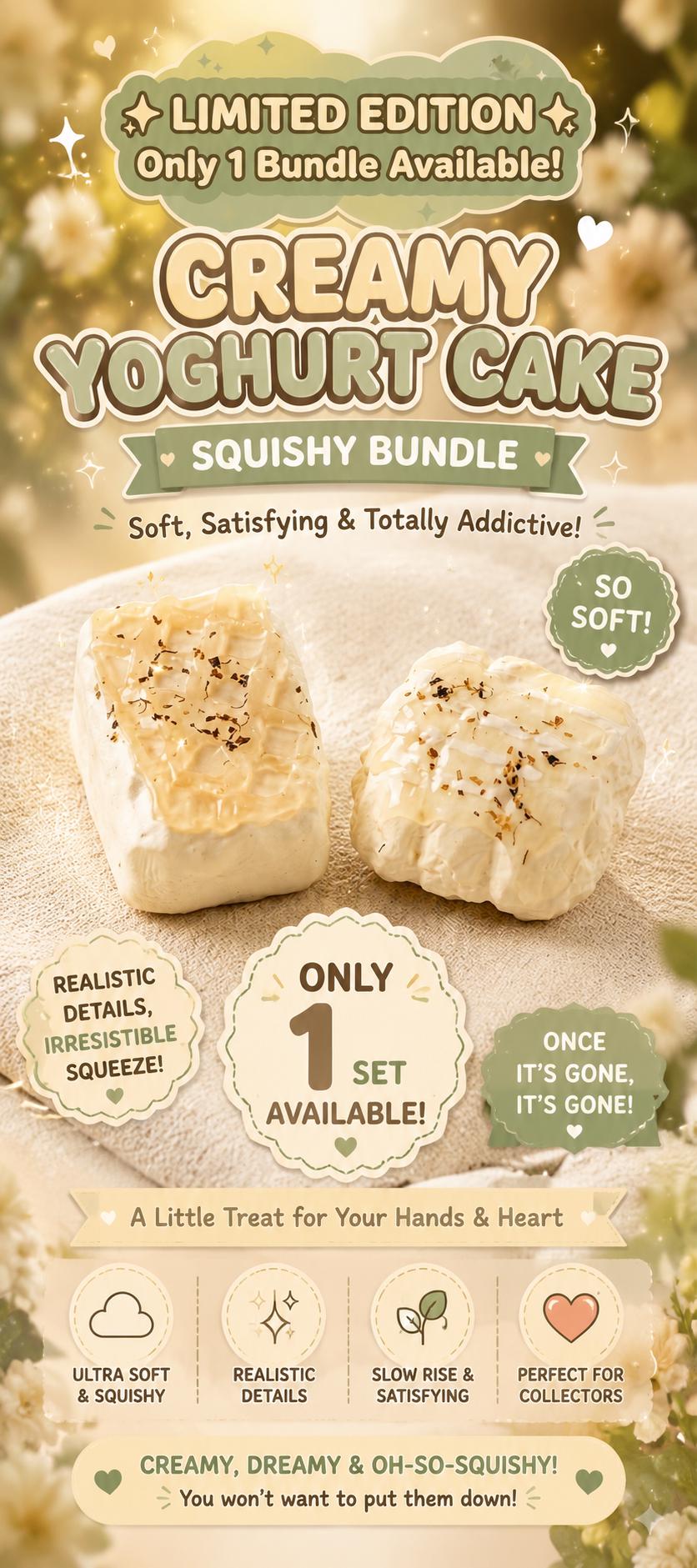 Yoghurt Cake Squishy Bundle