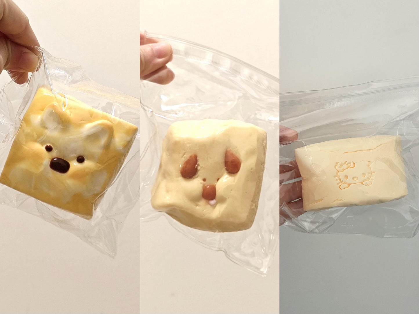 Toast Squishy Bundle Trio