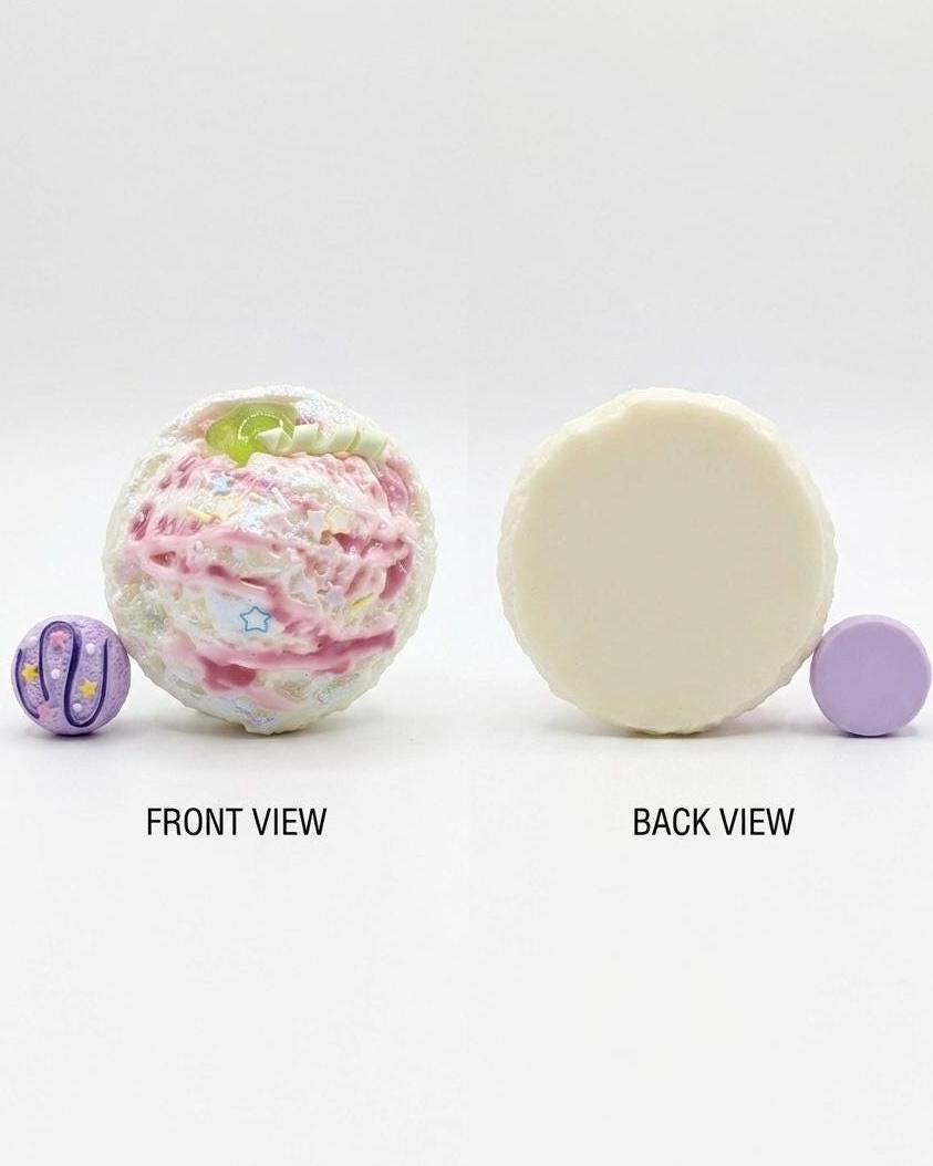 Taba Squishy Eiscreme-Quetschspielzeug, handgefertigt, Stressball, langsam aufsteigend, Fidget zur Angstlinderung, Glücksbringer, Selbstpflegegeschenk für sie, emotionale Unterstützung