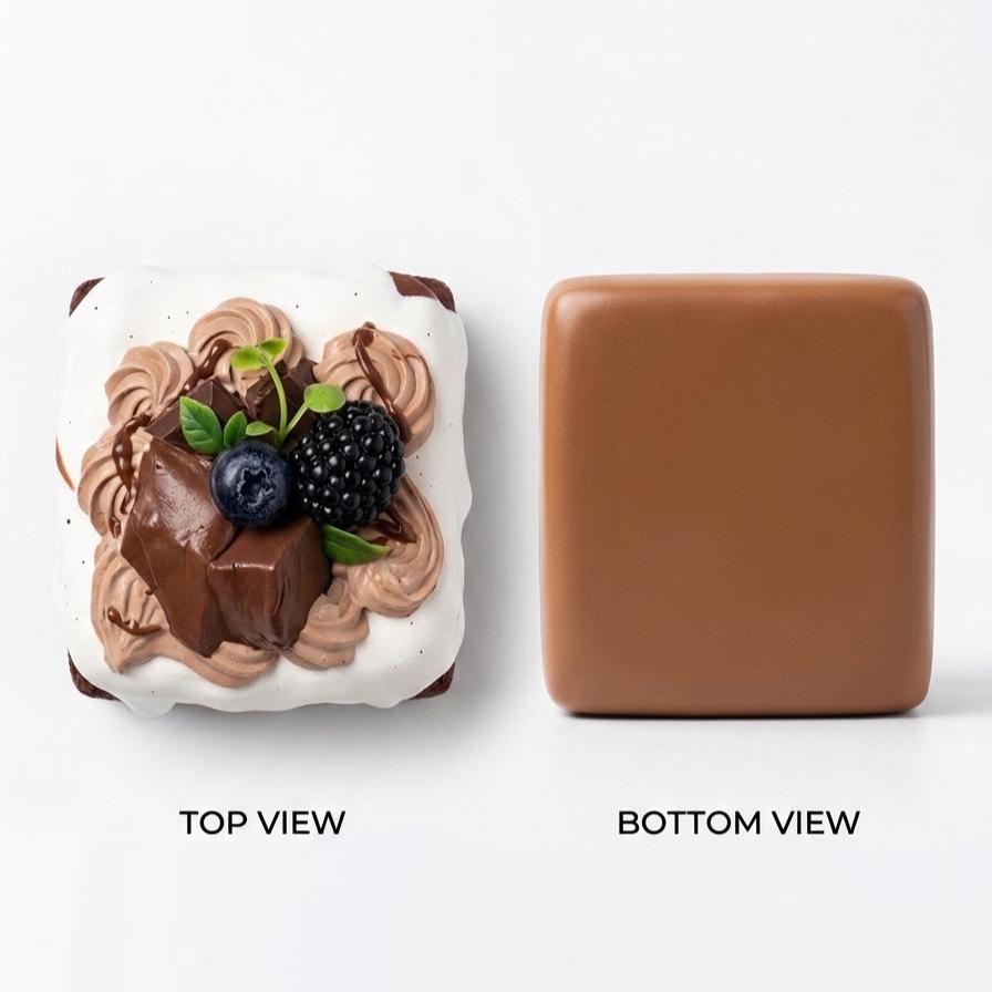 Blueberry Chocolate Cake Squishy