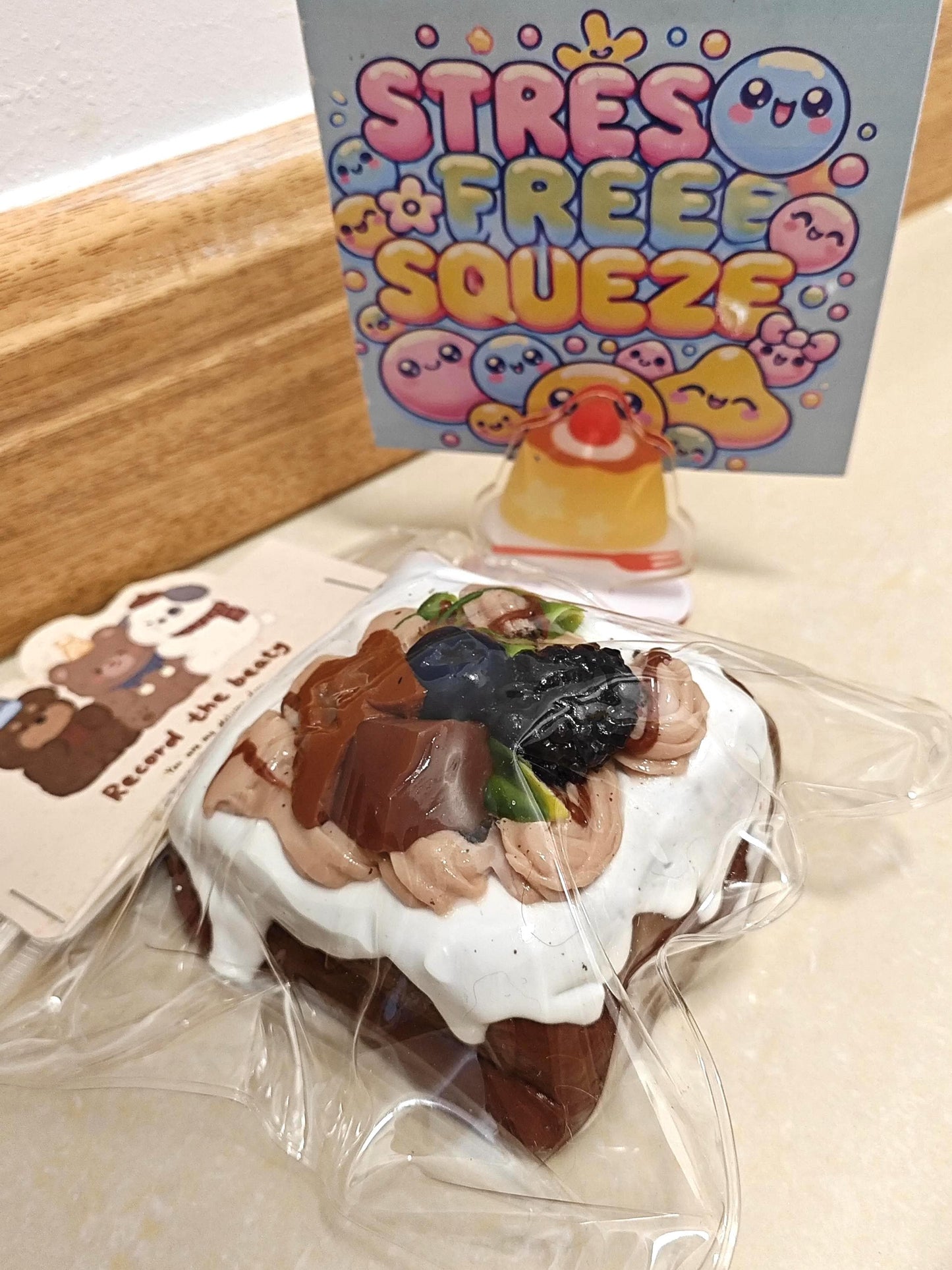 Blueberry Chocolate Cake Squishy