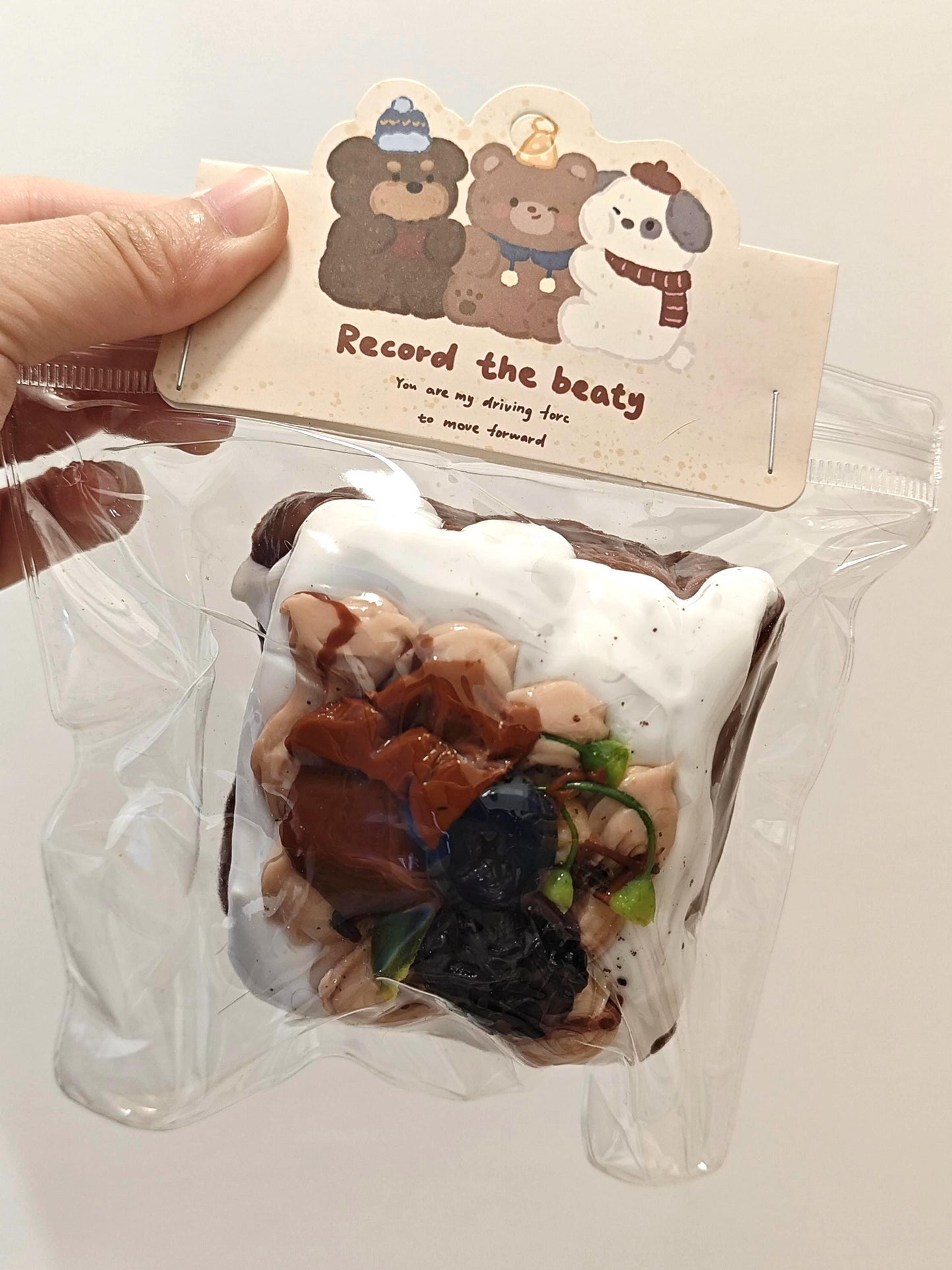 Blueberry Chocolate Cake Squishy