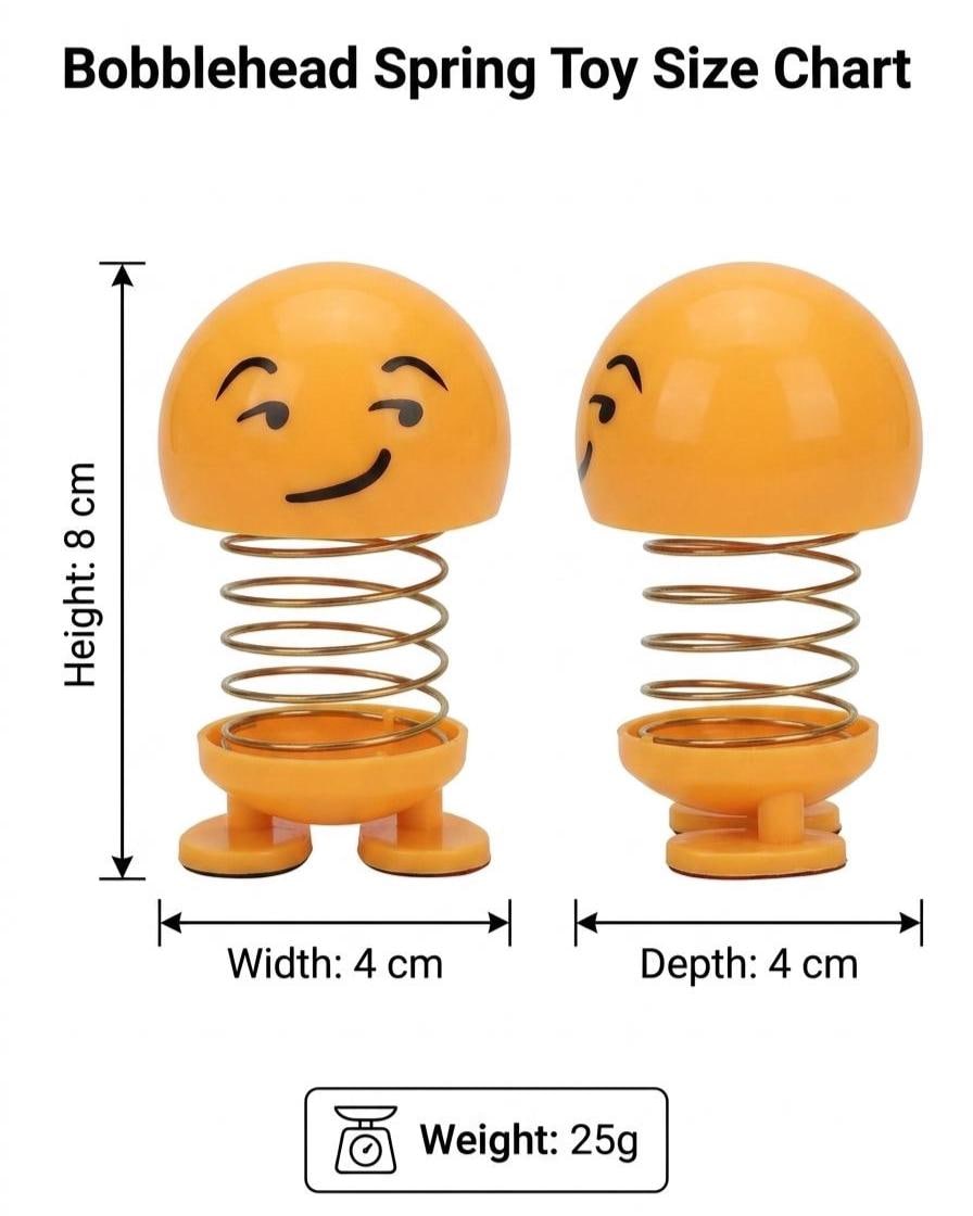 Emoji Wackelkopf-Spielzeug Smiley-Gesicht Schreibtischspielzeug Deko Auto-Zubehör Anhänger Geschenk für Ihn Büro Schreibtisch Lustige Deko Geschenk für Kollegen Stressabbau