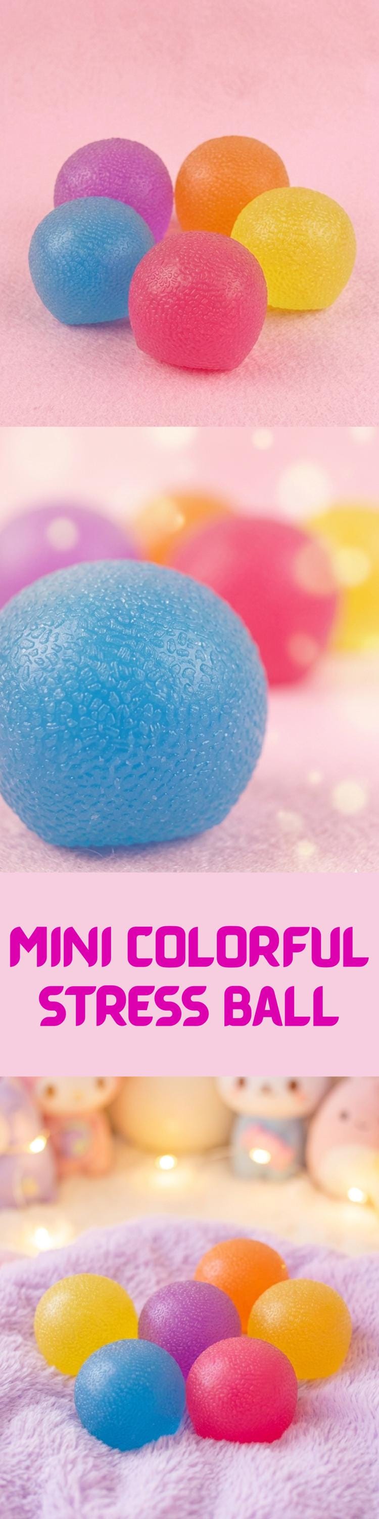 Mini bunter Stressball Langsam aufsteigend Squishy für Stressabbau Zappelspielzeug Durchscheinendes Sensorisches Quetschspielzeug Schreibtischspielzeug für Erwachsene Geschenkideen für Kinder