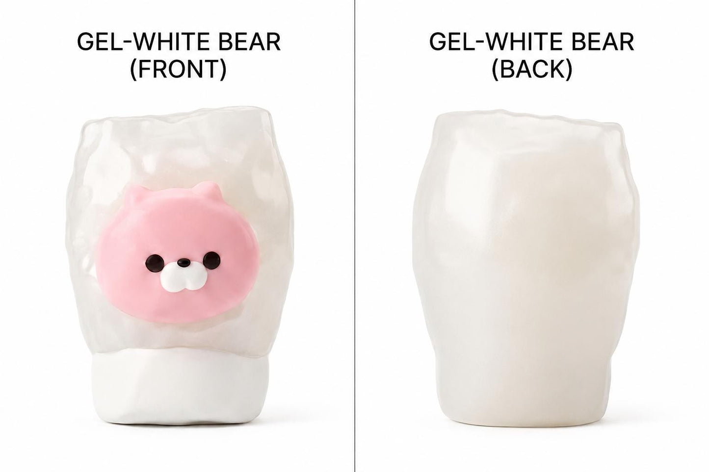 Bär Squishy Passender Squeeze Toy Rosa Bär Stressball als Freundschaftsgeschenk Passendes BFF Schreibtischspielzeug Pastellrosa Ästhetik Deko