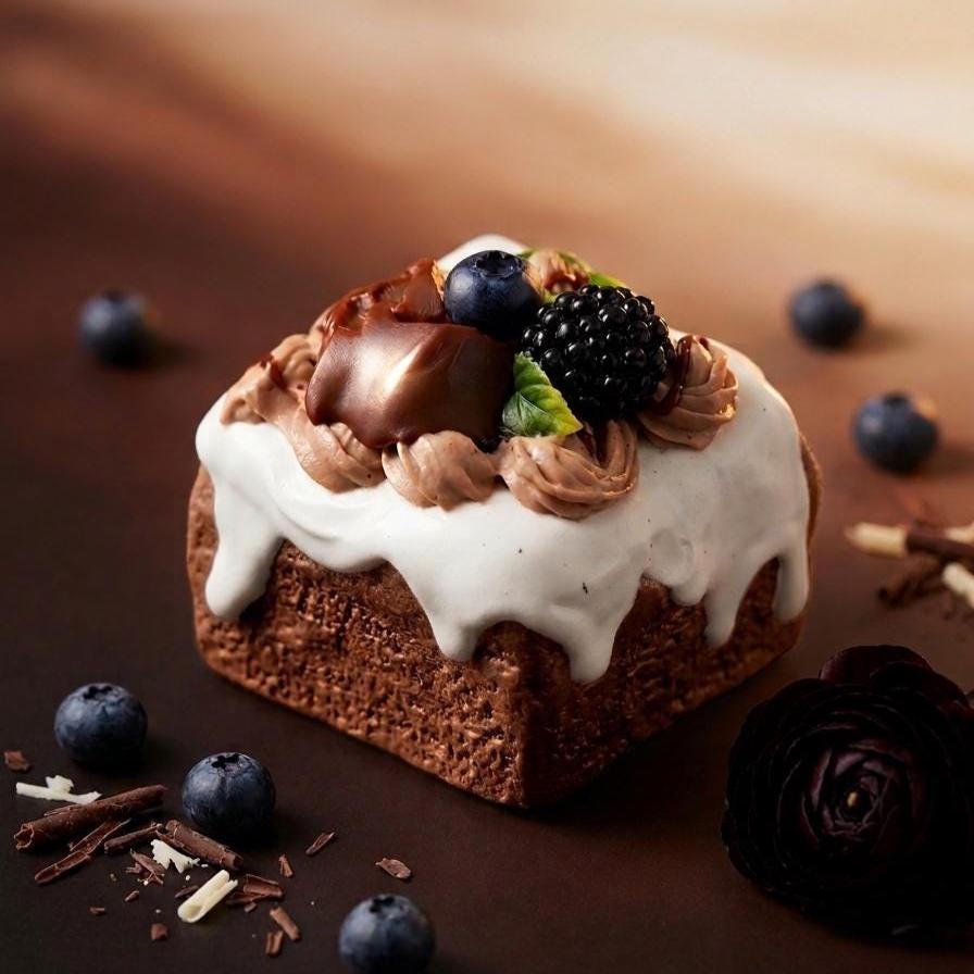 Blueberry Chocolate Cake Squishy