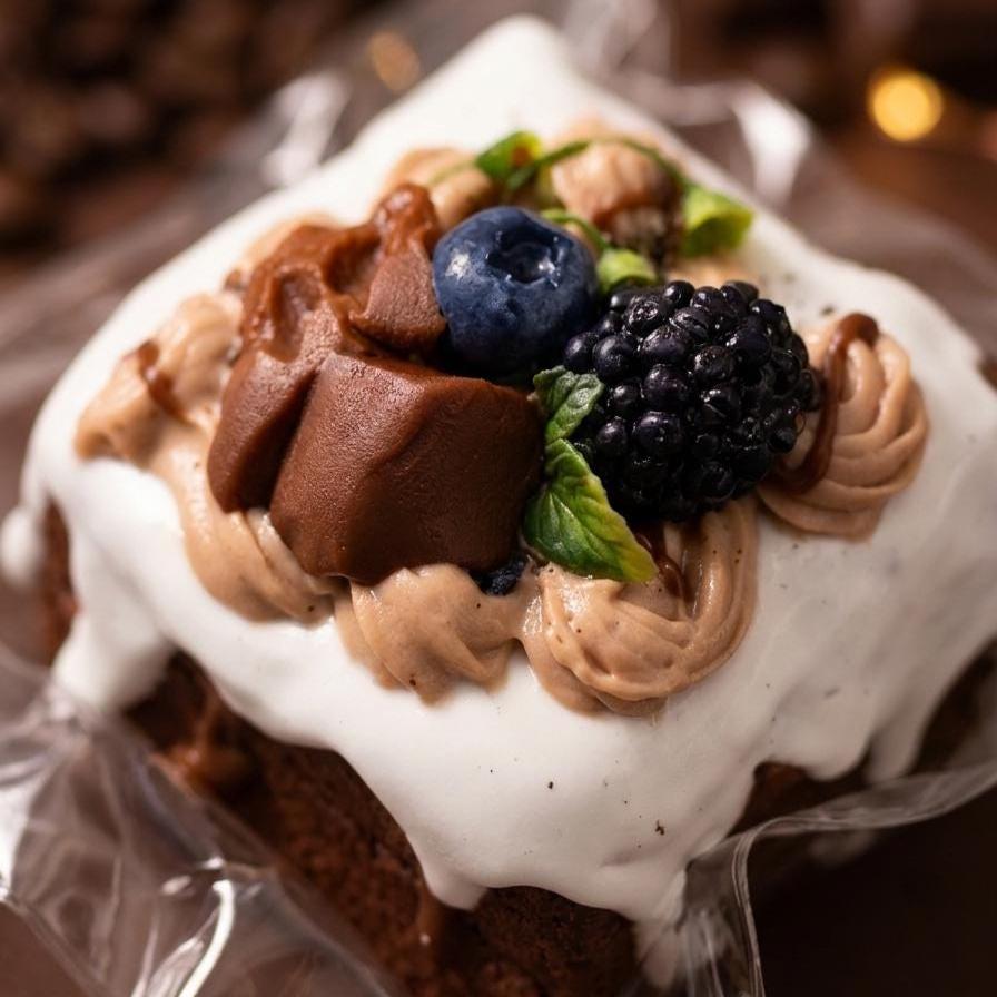 Blueberry Chocolate Cake Squishy