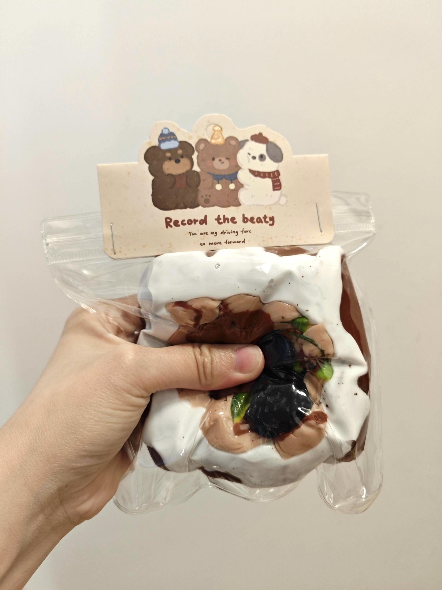 Blueberry Chocolate Cake Squishy