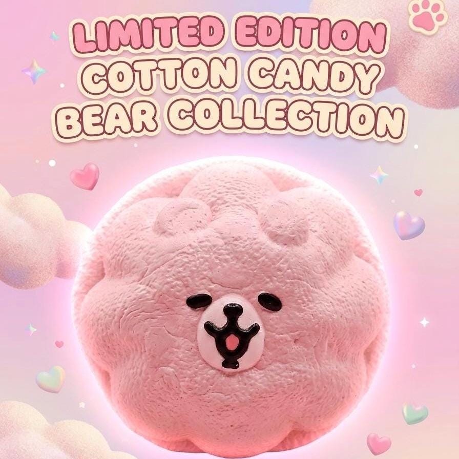 Squishy Pink Bär Quetschspielzeug Langsam Steigender Stressball für Angstlinderung Spielzeug Fidget Geschenkideen Teenager Mädchen Schreibtisch Deko Kinder ADHS Schreibtisch Kumpel