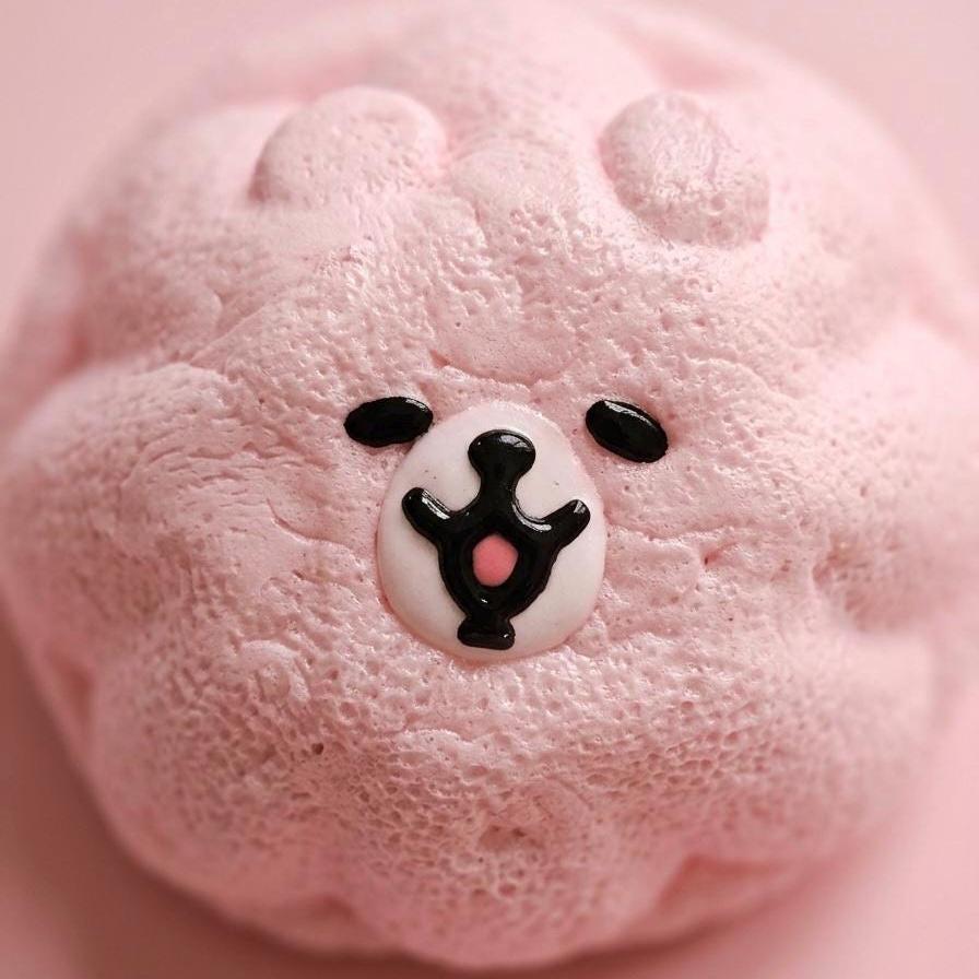 Squishy Pink Bär Quetschspielzeug Langsam Steigender Stressball für Angstlinderung Spielzeug Fidget Geschenkideen Teenager Mädchen Schreibtisch Deko Kinder ADHS Schreibtisch Kumpel