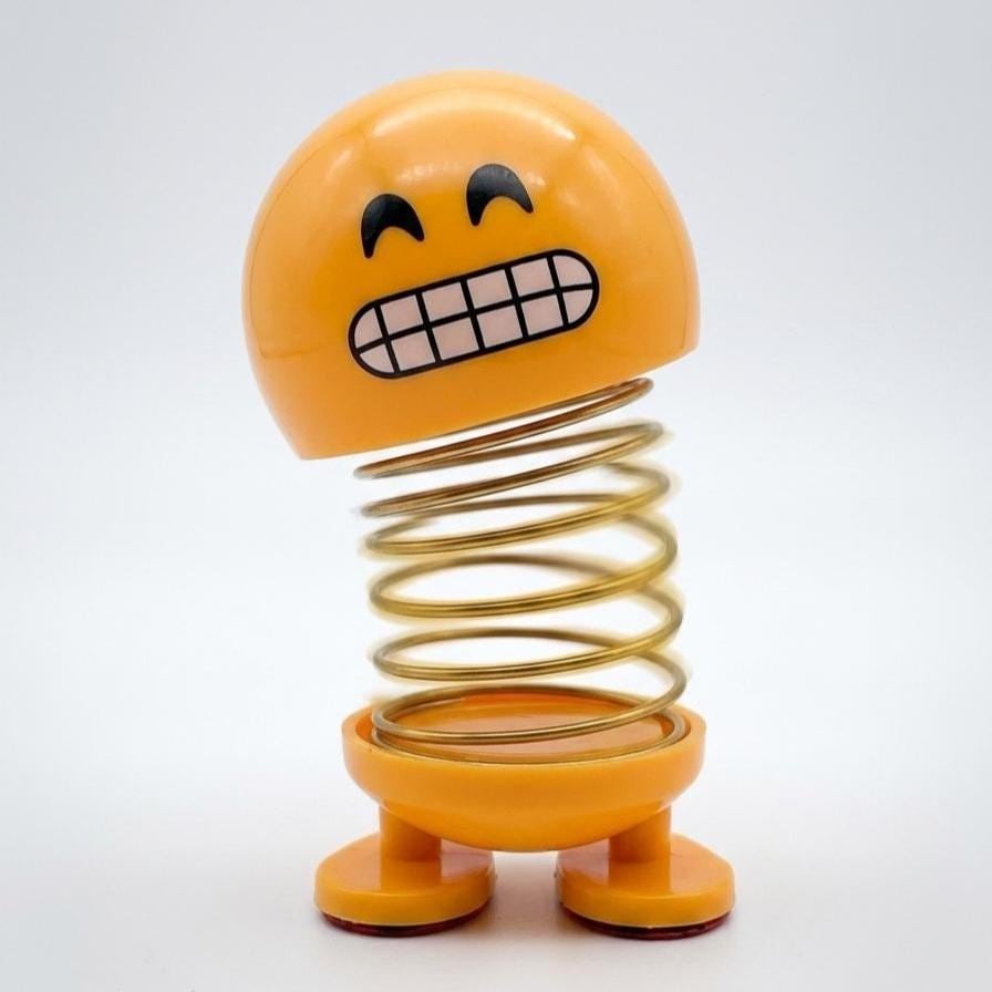 Emoji Wackelkopf-Spielzeug Smiley-Gesicht Schreibtischspielzeug Deko Auto-Zubehör Anhänger Geschenk für Ihn Büro Schreibtisch Lustige Deko Geschenk für Kollegen Stressabbau