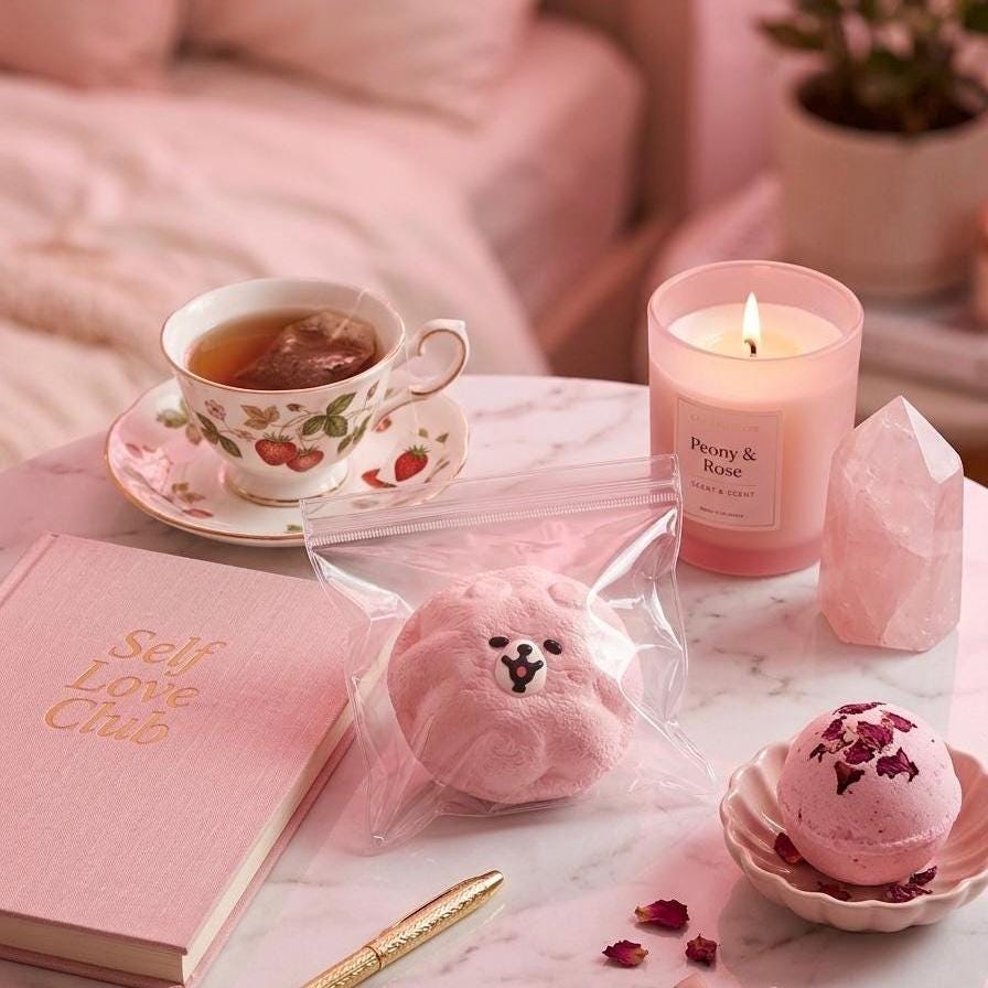 Squishy Pink Bär Quetschspielzeug Langsam Steigender Stressball für Angstlinderung Spielzeug Fidget Geschenkideen Teenager Mädchen Schreibtisch Deko Kinder ADHS Schreibtisch Kumpel