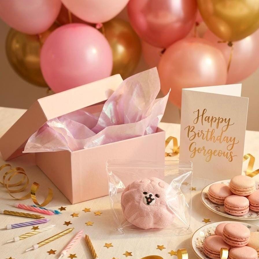 Squishy Pink Bär Quetschspielzeug Langsam Steigender Stressball für Angstlinderung Spielzeug Fidget Geschenkideen Teenager Mädchen Schreibtisch Deko Kinder ADHS Schreibtisch Kumpel