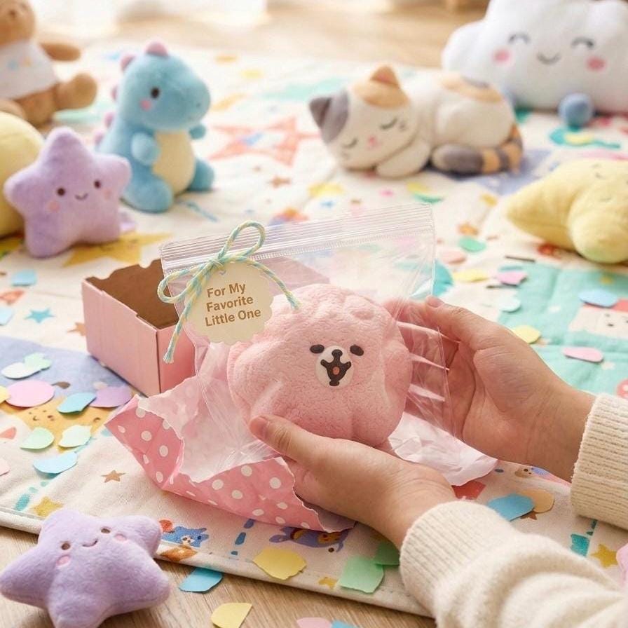 Squishy Pink Bär Quetschspielzeug Langsam Steigender Stressball für Angstlinderung Spielzeug Fidget Geschenkideen Teenager Mädchen Schreibtisch Deko Kinder ADHS Schreibtisch Kumpel