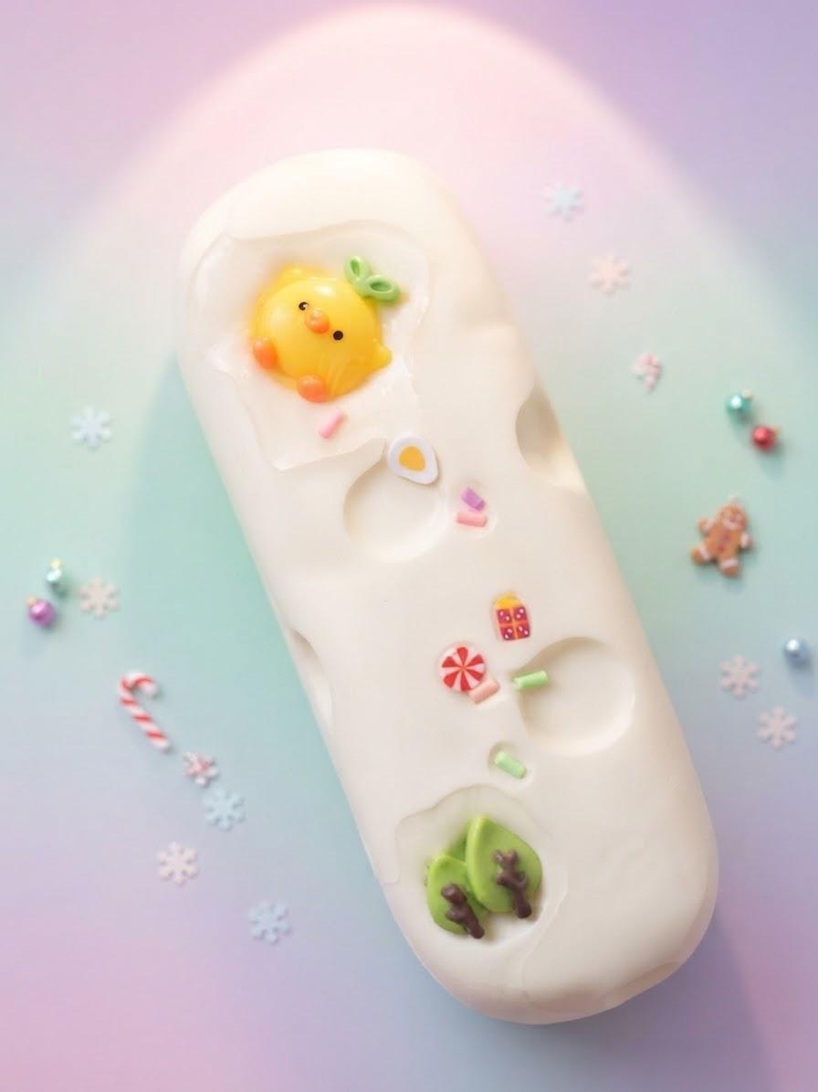 Handmade Silicone Fidget Toy Kawaii Duck Charm Frog Collectible Design Sensory Desk Item For Adults Cute Office Accessory Japanese Style Gift Translucent Squishy Base Food Grade Material Portable Companion Piece Novelty Fidget Collection