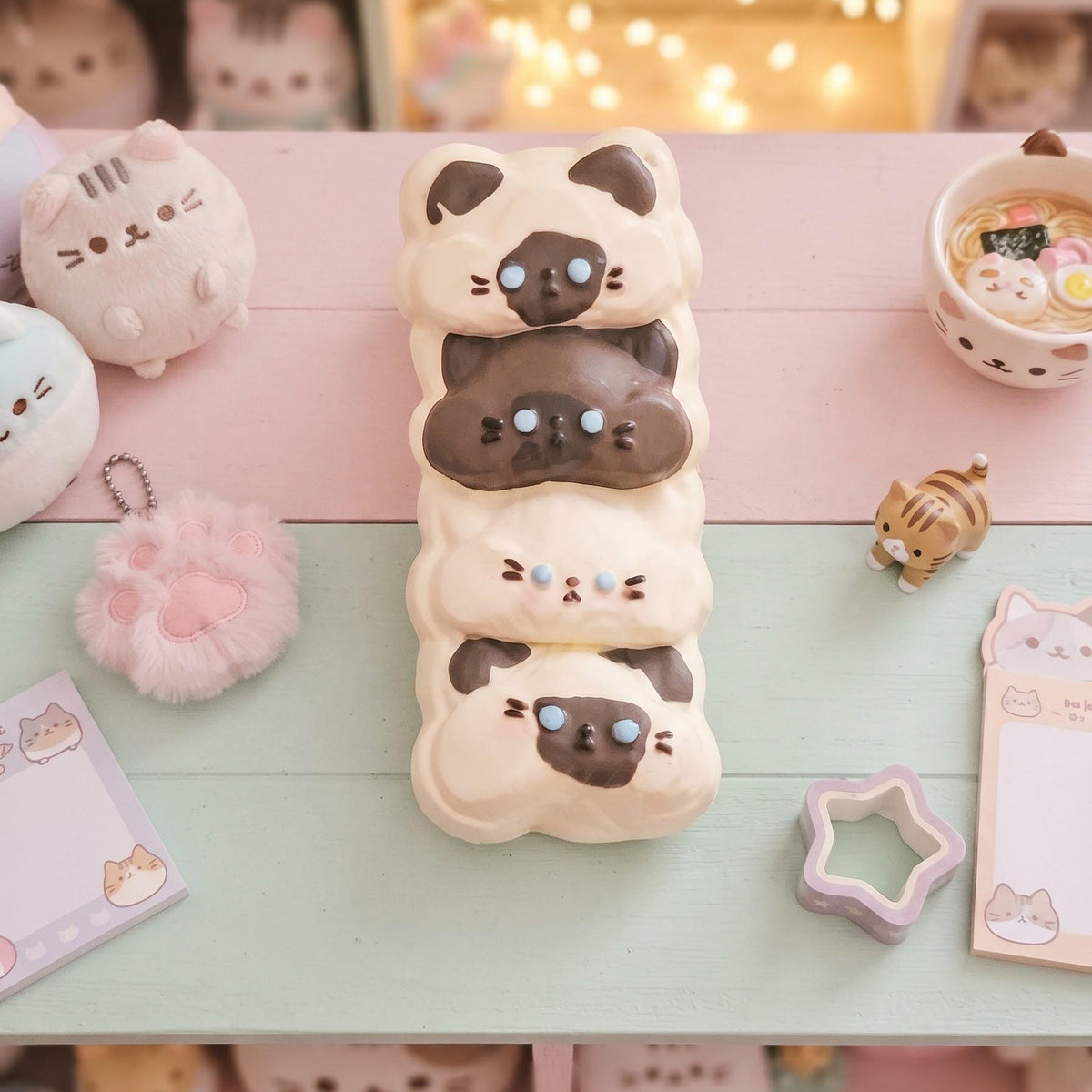 Stacked Siamese Cat Squishy